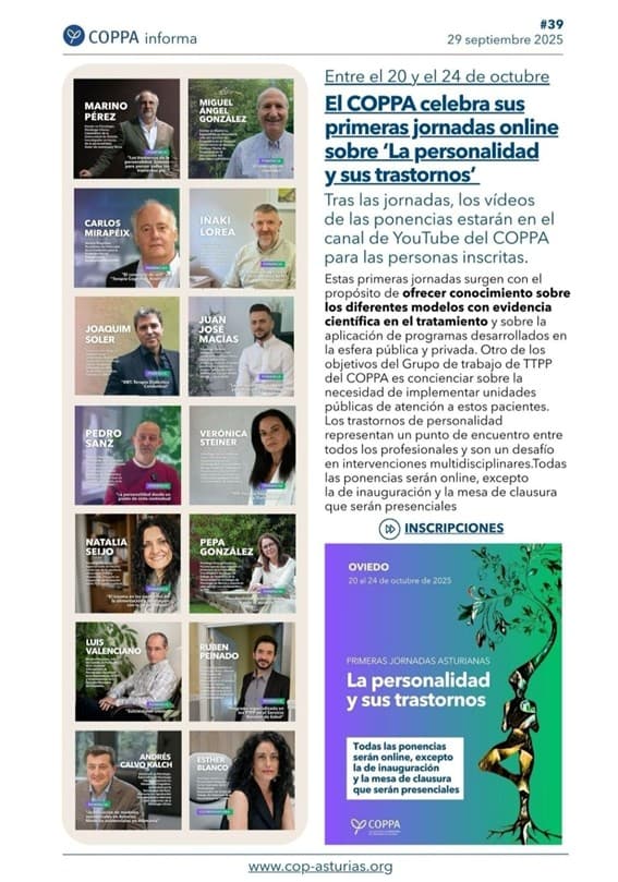 Trece ponentes, trece miradas sobre la personalidad Trece ponentes, trece miradas sobre la personalidad
